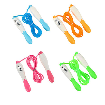 TD® Rose Corde à Sauter Numérique avec Compteur pour Enfant Adultes Gym Brûler des Calories Speed Rope Fitness- 2.5m